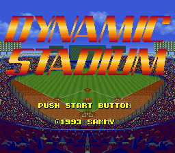 Dynamic Stadium (Japan) Title Screen